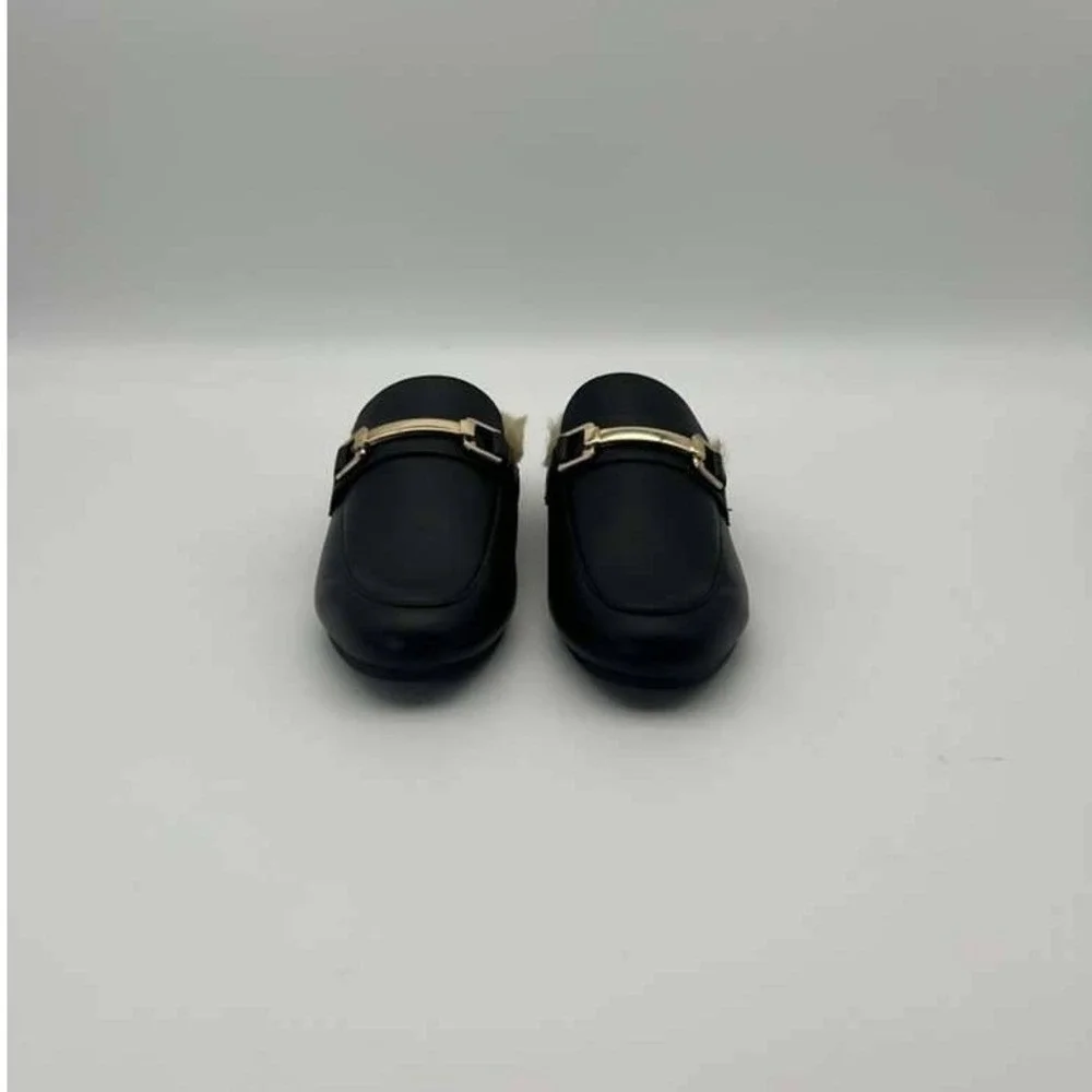Steve Madden Klhoe Black Leather Chunky Platform Loafers - Women's Size 6 -‎ NWT